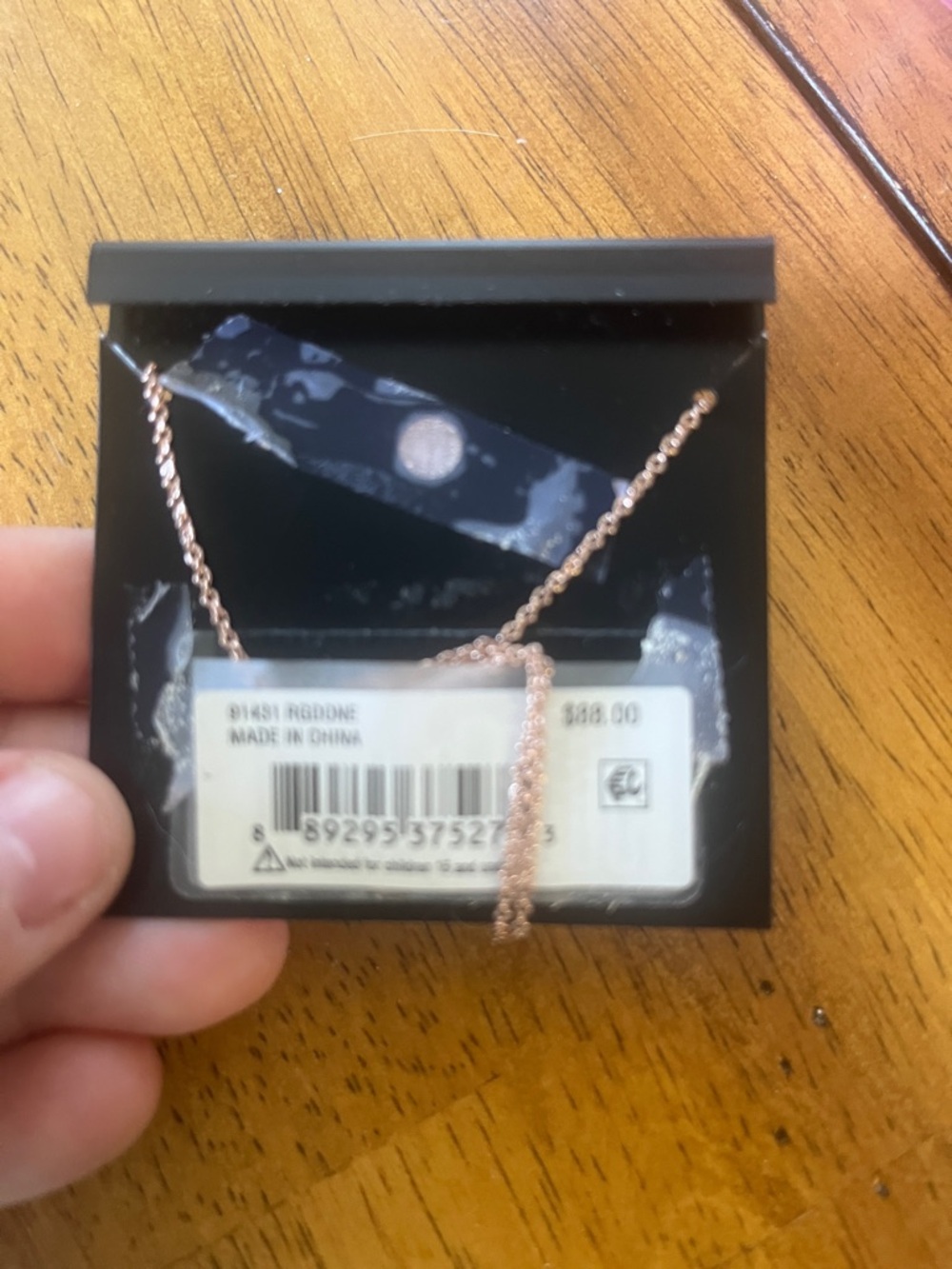 Coach Rose Gold Crystal Bar Necklace - Picture 2 of 2